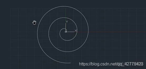 AutoCAD 二次开发 AutoLISP画图 题目：和的平方、极坐标四叶曲线、阿基米德螺旋线_autocad_03